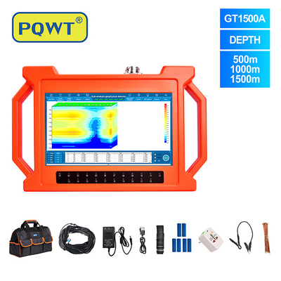 PQWT-GT1500A многоканальный автоанализ оборудование для обнаружения воды большой дальности глубокий подземный детектор воды