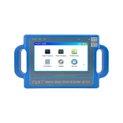 PQWT S500 500-метровый подземный детектор воды с 7-дюймовым HD сенсорным экраном