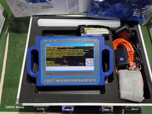Детектор воды PQWT S500 с точностью 92% 8 каналов и перезаряжаемой литийной батареей для обнаружения грунтовых вод