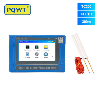 PQWT TC300 TC150 TC500 Машина для геофизического изучения воды с глубиной 0-500 м многочастотным подземным детектором воды и сенсорным экраном