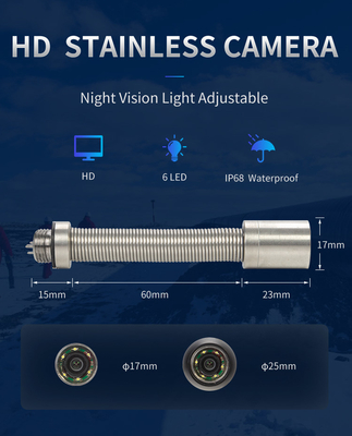 10M паяя дюйм LCD головки камеры 4,3 системы контроля 17MM трубы